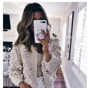 Chicwish NWT Knit Your Love Cardigan in Ivory